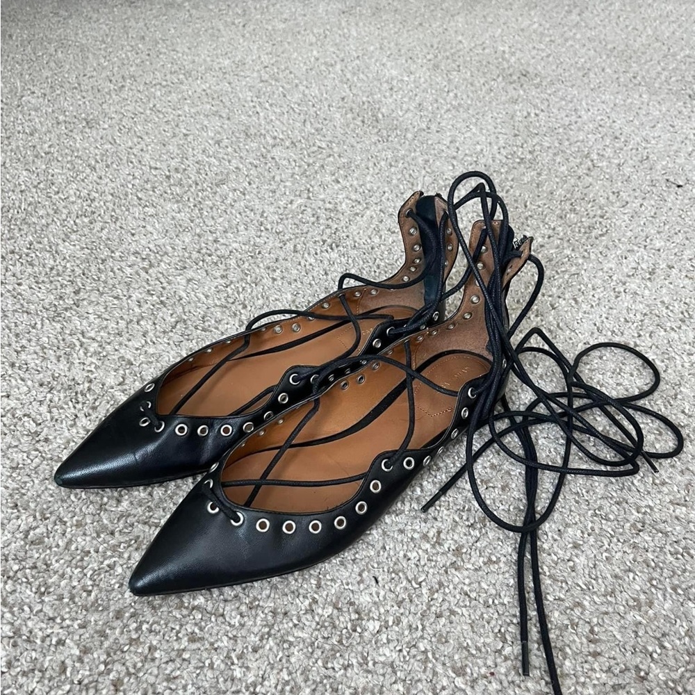 Zara Tie Up Flats